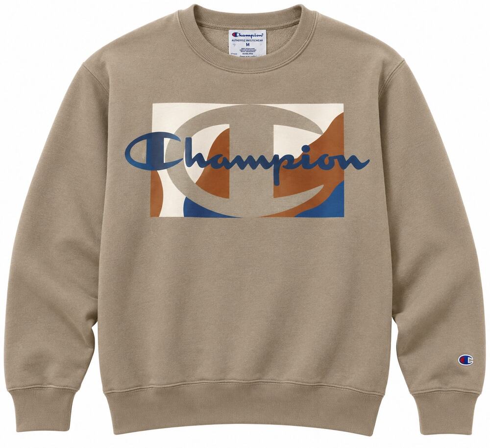 Champion Men's Powerblend Graphic Crewneck Sweatshirt M